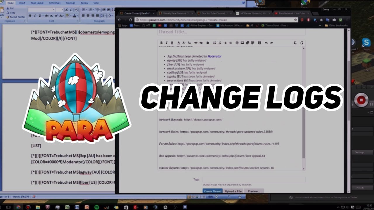 🎈 ParaPvP | Admin Series - CHANGE LOGS [#5]