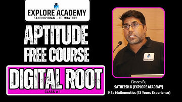 🔴Class 01 | Digital Root | Maths | The Best Teaching | Satheesh Sir
