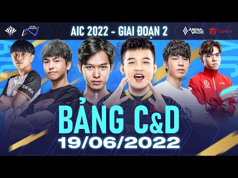 AIC 2022 - V GAMING VỮNG CHẮC NGÔI ĐẦU BẢNG | VÒNG BẢNG GIAI ĐOẠN 2 - NGÀY 19/06 | BẢNG C & D