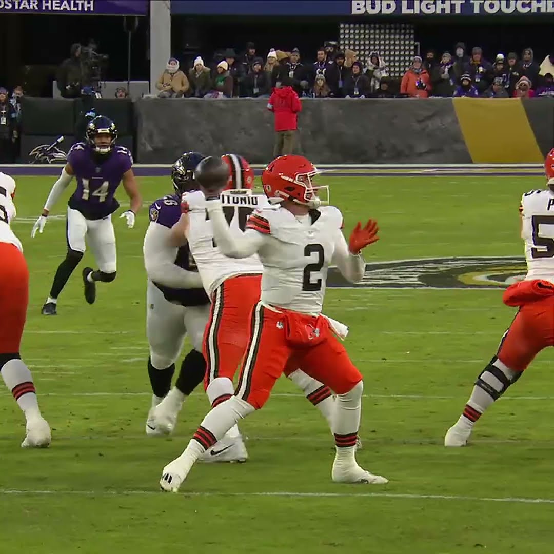 Nate Wiggins intercepts the Bailey Zappe pass vs. Cleveland Browns
