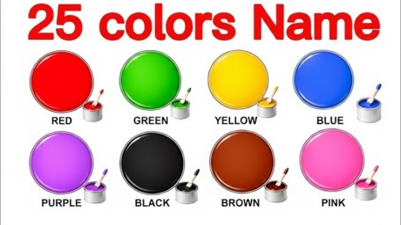 Learn 25 Colors for Kids | Fun & Easy Color Names 🎨 - YouTube