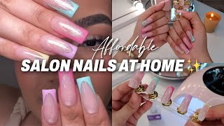 HOW I DO MY NAILS AT HOME! 💅🏼 3+ WEEKS Press On Nails | Affordable & Easy DIY Nails