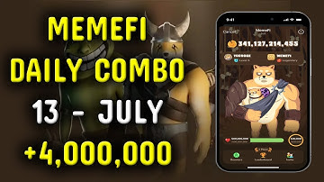 Memefi Daily Combo 13 July | today memefi 4,000,000 coin