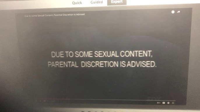 Custom Rated-R/TV-MA Warning Screen (After Commercial Break) 