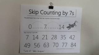 Skip Counting by 7's-updated