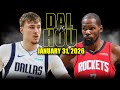 Dallas Mavericks vs Houston Rockets Full Game Highlights – January 31, 2026 | NBA Season