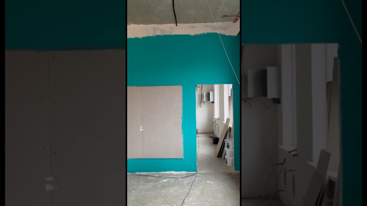 Покрасили потолки и стены. Ремонт ком.помещения 260м # ...