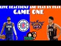 Los Angeles Clippers Vs Phoenix Suns | Live Reactions And Play By Play