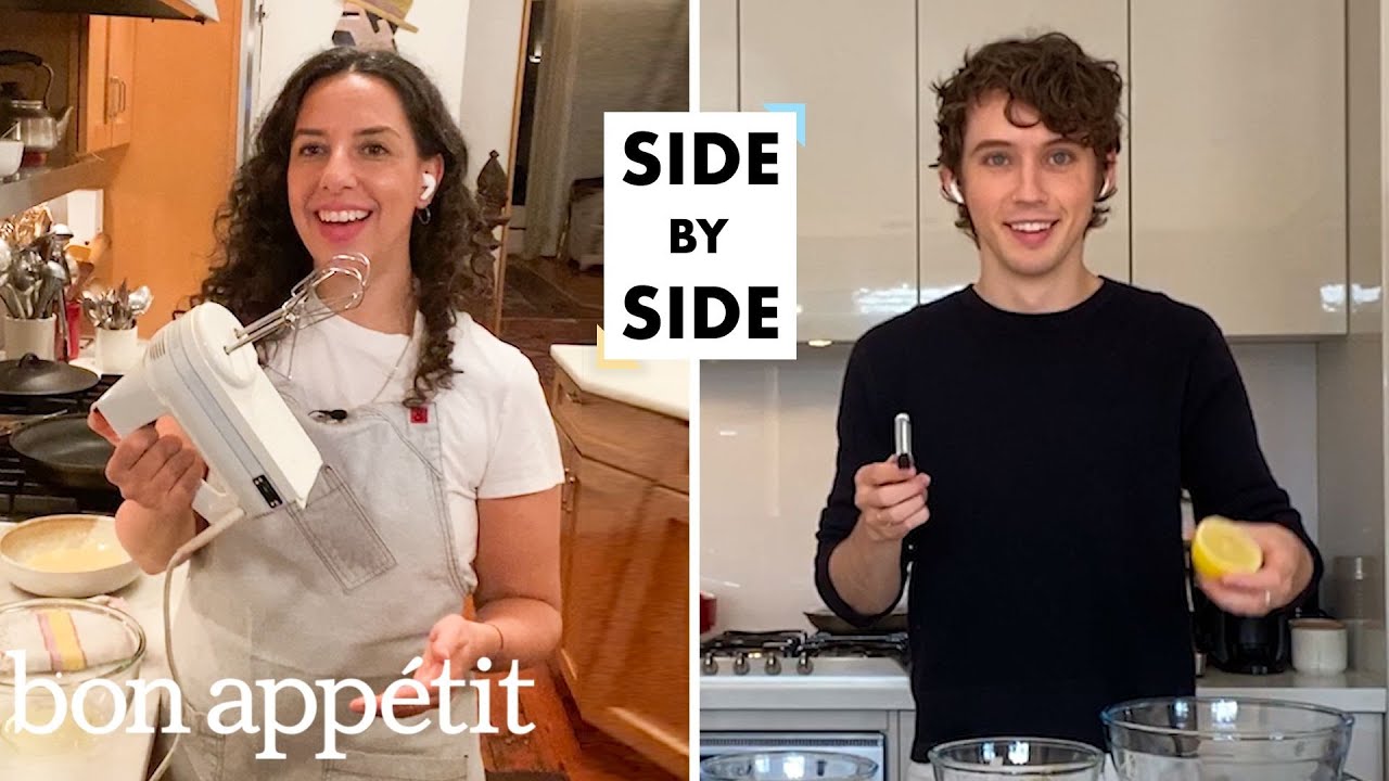 Troye Sivan Tries to Keep Up With a Professional Chef   Side-by-Side Chef   Bon Apptit