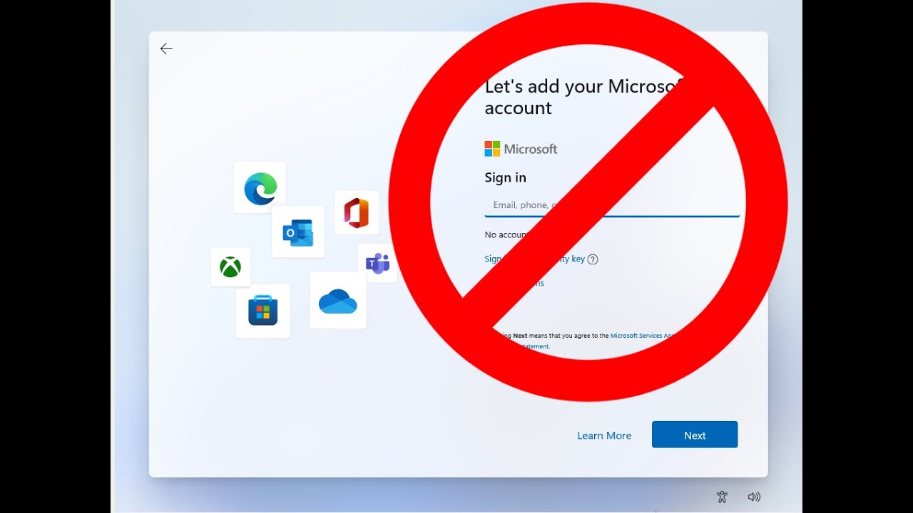 How to Skip "Let's add Microsoft account" in Windows 11 - YouTube