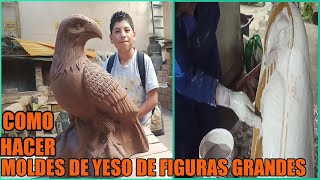 CÓMO HACER MOLDES DE YESO PARA CERÁMICA, de figuras muy grandes