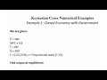 Keynesian Cross | Numerical Example 1