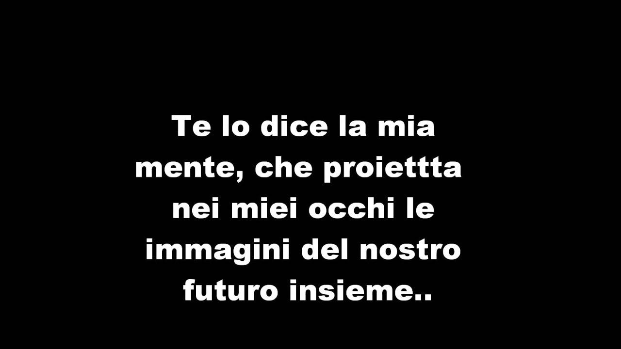 Tu Che Parli Di Te Testo Ho un pensiero che parla di te - YouTube