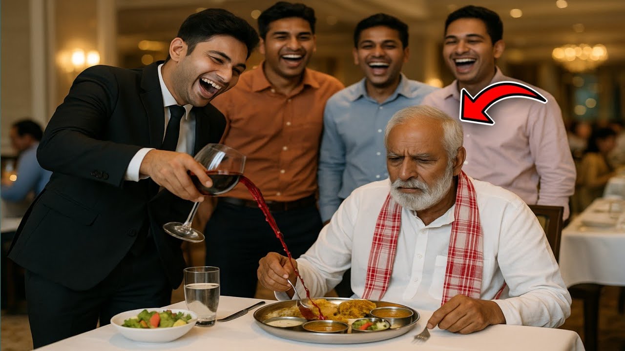 रेस्टोरेंट में बुज़ुर्ग को गरीब समझकर अमीर लड़के ने अपमानित किया, फिर जो हुआ, इंसानियत हिल गई