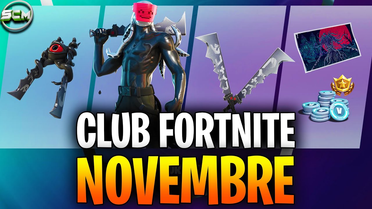 PRÉSENTATION DU SKIN ENCRISITEUR CLUB NOVEMBRE FORTNITE, PACK SKIN