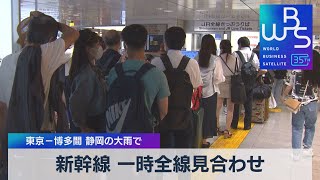 新幹線 一時全線見合わせ　東京－博多間 静岡の大雨で【WBS】（2023年8月16日）