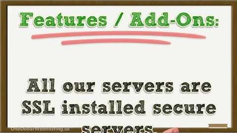 One dollar web hosting