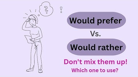 English Grammar Exercise: Learn "Would rather" vs "Would prefer" in Minutes.