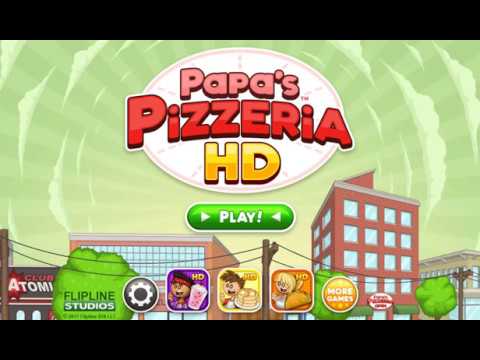 Papa's Pizzeria HD - Intro + Day 1 & 2 