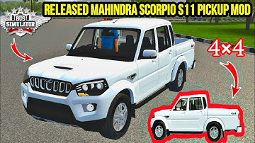 download MAHINDRA SCORPIO S11 PICKUP MOD FOR BUS SIMULATOR INDONESIA,BUSSID V3.7.1#bussidmods