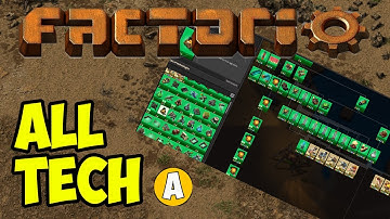 Factorio how to research all tech EASY & FAST (NO MODS)