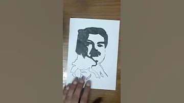 رسم الرئيس صدام حسين المجيد 