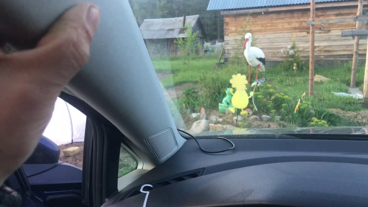 Снятие жабо фольксваген поло