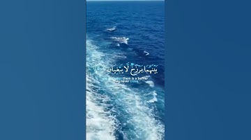 ﴿مرج البحرين يلتقيان﴾.                                              #سورة_الرحمان #القرآن_الكريم