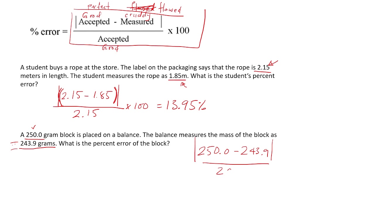 accuracy precision and measurement homework answers