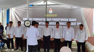 Simulasi Pemungutan dan Penghitungan Suara Pemilu 2024