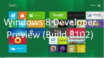 Windows 8 Developer Preview (Build 8102) - Installation and Tour