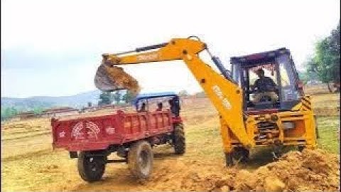 JCB 3dx Xpert Loading Mud Trolley | Powertrac 434 plus | Swaraj Tractor | Mahindra 275 #jcb #tractor