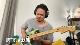 Practicing Improvisation (Tasty Funk Backing Track/Guitar Jam - A minor) (Day 1155 - 1161, Week 167)