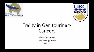 Frailty in Genitourinary Cancers