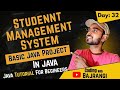 Lecture 32 | Student Management System Project in Java using OOPs | Java Project for Beginners