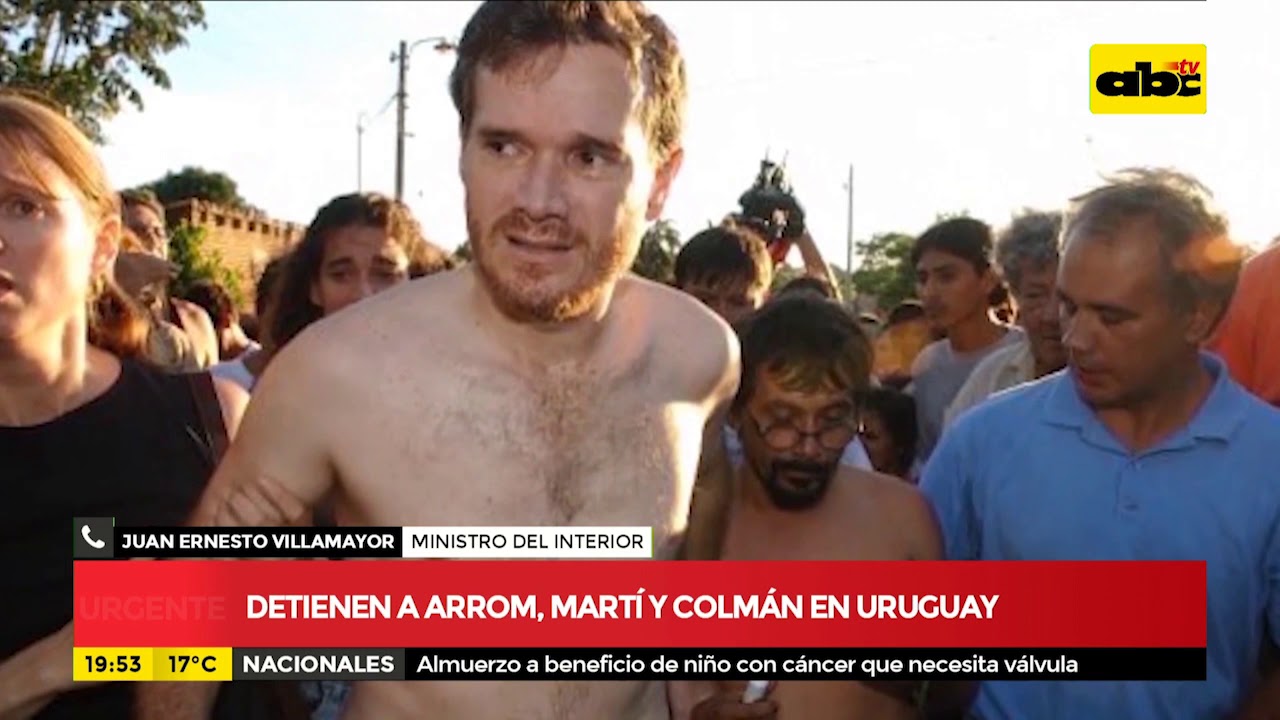 detienen a pastor Detienen a Arrom, Martí y Colmán en Uruguay