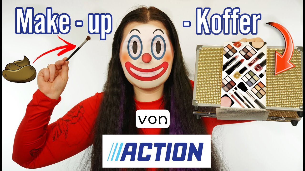 Katastrophe ! 😭... Ich Schminke Mich Mit Einem Make-Up-Koffer Von Action !  - Youtube