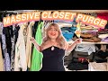 MASSIVE CLOSET DECLUTTER for 2021*my biggest closet purge yet*