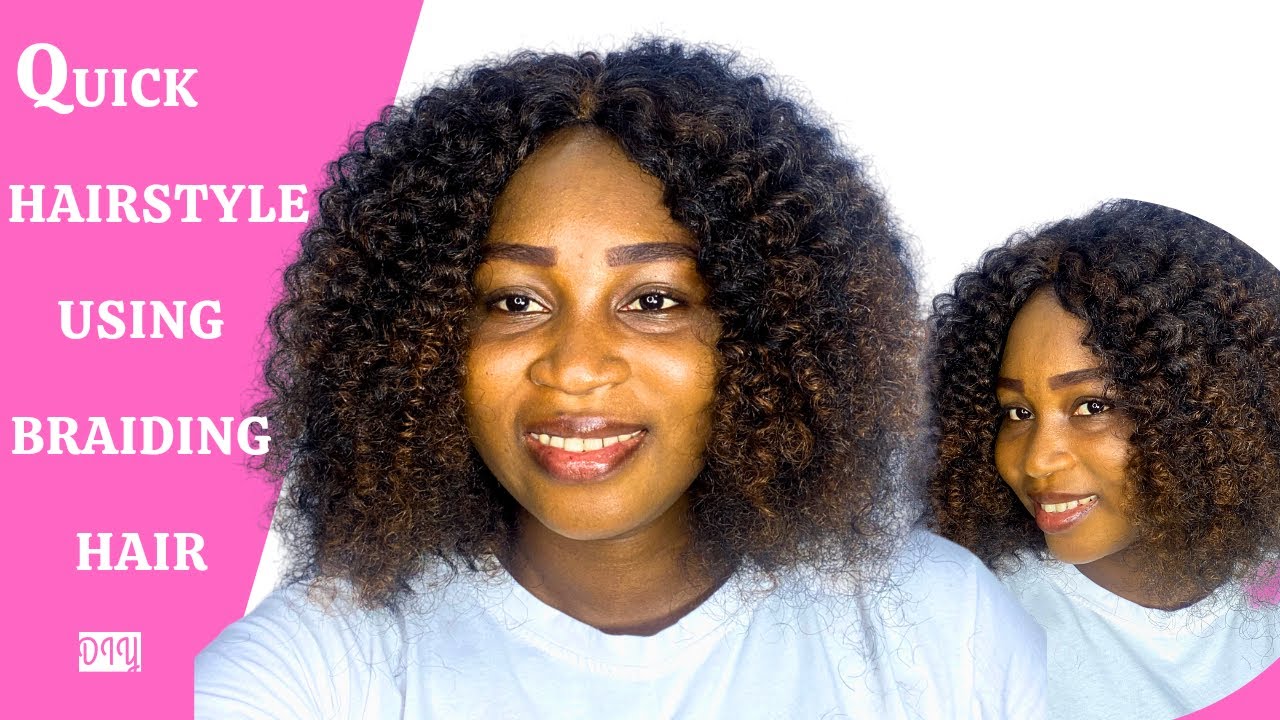 HOW TO MAKE NATURAL LOOKING CURLS WITH BRAIDING HAIR / DETAILED.
