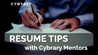 Getting Hired with a Good Resume | Cybrary Mentor Series with Will Carlson and Mark Nibert screenshot 5