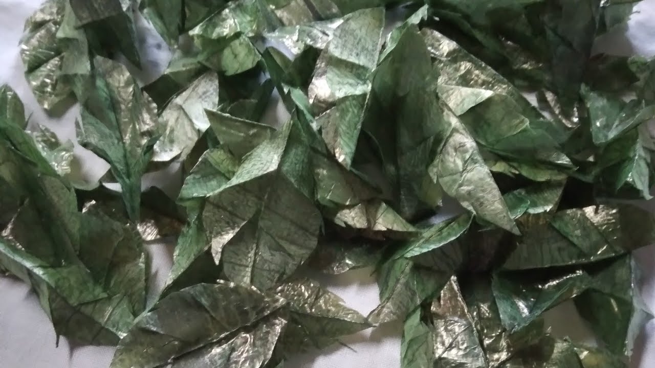 hojas para flores con bolsas de plástico