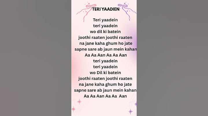 Teri yaadein lyrics: -  Yo Yo HONEY SINGH | GRINI | NARGIS FAKHRi | BHUSHAN KUMAR | GLORY |