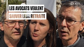 Les avocats manifestent à Paris : 