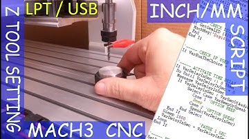 CNC Mach3 | Tool Setting Touch Plate | Auto Tool Zero (Z Axis) | Includes INCH/MM Script