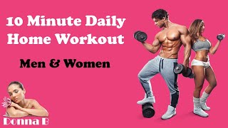 Mens & Womens 10 Minute Daily Home Body Fitness Exercise Workout Program screenshot 5