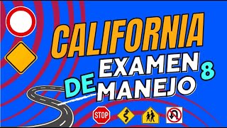 2024 California Prueba Escrita del DMV 8 Preguntas y Respuestas en Español