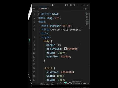 Custom Cursor Effect
