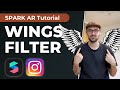 Wings filter   spark ar studio tutorial for instagram filters