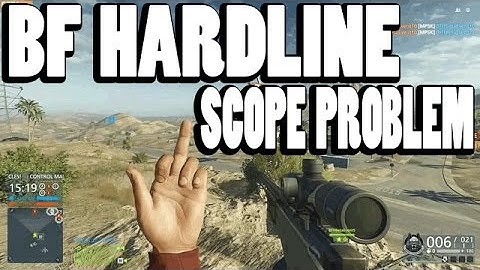 ►battlefield HARDLINE  sniper scope problem , enlargement needed  :)