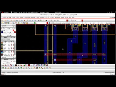 EXOR/XOR Gate cadence Layout - YouTube